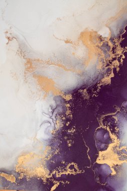 Soyut arkaplan için özgün tablodaki mermer mürekkep soyut sanat. Resim, Kintsuki mürekkep sanatının düz mermer arkaplan desenini yaratmak için yüksek kaliteli kağıt dokusuna boyanmış. .