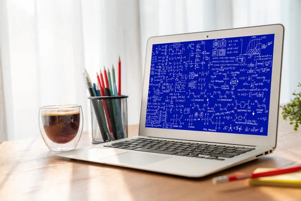 Matematické Rovnice Modish Vzorec Obrazovce Počítače Zobrazující Koncepci Vědy Vzdělávání — Stock fotografie