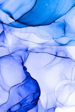 Soyut arkaplan için özgün tablodaki mermer mürekkep soyut sanat. Boyama, ombre alkol mürekkebinin pürüzsüz mermer arkaplan desenini yaratmak için yüksek kaliteli kağıt dokusuna boyanmış. .