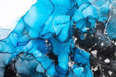 Soyut arkaplan için özgün tablodaki mermer mürekkep soyut sanat. Boyama, ombre alkol mürekkebinin pürüzsüz mermer arkaplan desenini yaratmak için yüksek kaliteli kağıt dokusuna boyanmış. .