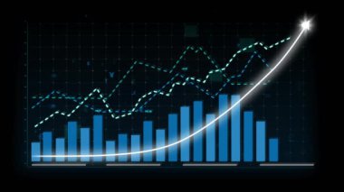 İma edici grafik grafiğindeki iş büyümesi konsepti pazarlama satışlarının gelecekteki hedefe arttığını gösteriyor. Şirket işlerinin yükselmesi için mükemmel bir mali durum. Finans ve para 3B oluşturma .