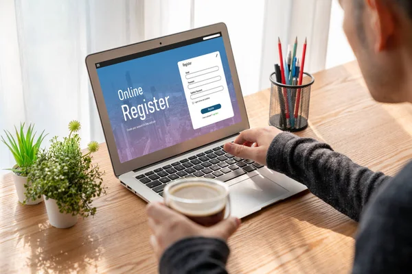 Online registration form for modish form filling on the internet website