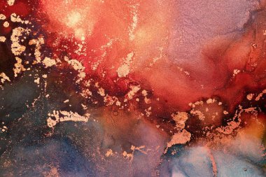 Enfes orjinal resmin mermer mürekkep sanatının soyut arkaplanını yakmak. Boyama, ombre alkol mürekkebinin pürüzsüz mermer arkaplan desenini yaratmak için yüksek kaliteli kağıt dokusuna boyanmış. .