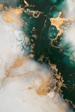 Soyut arkaplan için özgün tablodaki mermer mürekkep soyut sanat. Resim, Kintsuki mürekkep sanatının düz mermer arkaplan desenini yaratmak için yüksek kaliteli kağıt dokusuna boyanmış. .