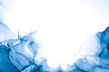 Soyut arkaplan için özgün tablodaki mermer mürekkep soyut sanat. Boyama, ombre alkol mürekkebinin pürüzsüz mermer arkaplan desenini yaratmak için yüksek kaliteli kağıt dokusuna boyanmış. .