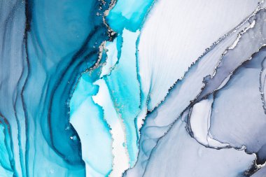 Marble ink abstract art from meticulous original painting abstract background . Painting was painted on high quality paper texture to create smooth marble background pattern of ombre alcohol ink .