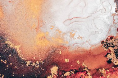 Enfes orjinal resmin mermer mürekkep sanatının soyut arkaplanını yakmak. Boyama, ombre alkol mürekkebinin pürüzsüz mermer arkaplan desenini yaratmak için yüksek kaliteli kağıt dokusuna boyanmış. .