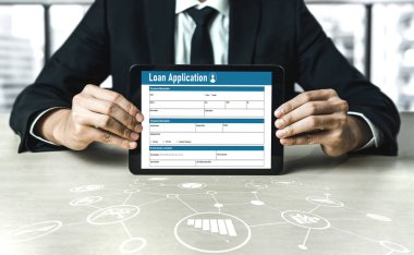 İnternet ağındaki mod dijital bilgi toplama için çevrimiçi kredi başvuru formu