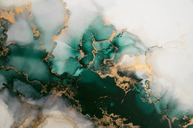 Soyut arkaplan için özgün tablodaki mermer mürekkep soyut sanat. Boyama, ombre alkol mürekkebinin pürüzsüz mermer arkaplan desenini yaratmak için yüksek kaliteli kağıt dokusuna boyanmış. .