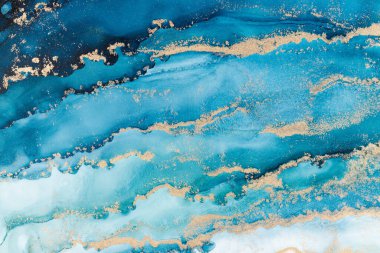 Marble ink abstract art from meticulous original painting abstract background . Painting was painted on high quality paper texture to create smooth marble background pattern of ombre alcohol ink .