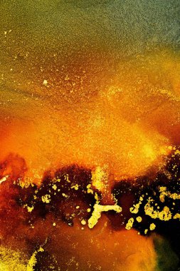 Enfes orjinal resmin mermer mürekkep sanatının soyut arkaplanını yakmak. Boyama, ombre alkol mürekkebinin pürüzsüz mermer arkaplan desenini yaratmak için yüksek kaliteli kağıt dokusuna boyanmış. .