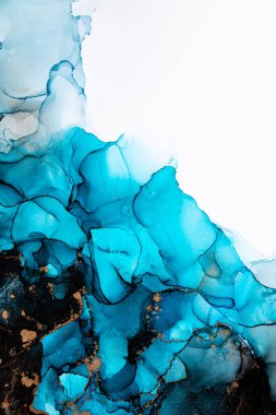 Soyut arkaplan için özgün tablodaki mermer mürekkep soyut sanat. Resim, Kintsuki mürekkep sanatının düz mermer arkaplan desenini yaratmak için yüksek kaliteli kağıt dokusuna boyanmış. .