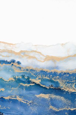 Marble ink abstract art from meticulous original painting abstract background . Painting was painted on high quality paper texture to create smooth marble background pattern of ombre alcohol ink .