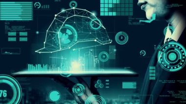 İnşaat tasarımında yenilikçi mimari ve yenilikçi mühendislik. Modern gayrimenkul ve emlak geliştirme kavramı.