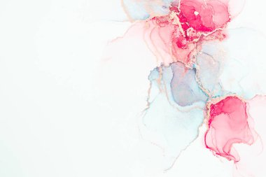 Marble ink abstract art from meticulous original painting abstract background . Painting was painted on high quality paper texture to create smooth marble background pattern of ombre alcohol ink .