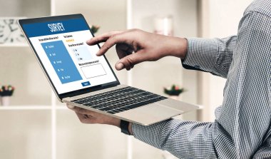 İnternet ağındaki mod dijital bilgi toplama için çevrimiçi anket formu