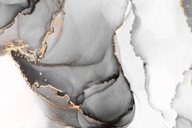 Marble ink abstract art from meticulous original painting abstract background . Painting was painted on high quality paper texture to create smooth marble background pattern of ombre alcohol ink .