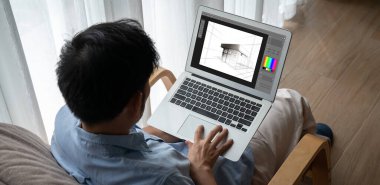 Mimari iş ve profesyonel tasarımcı için mimari tasarım modem yazılım uygulaması