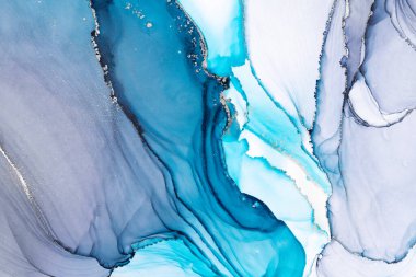 Marble ink abstract art from meticulous original painting abstract background . Painting was painted on high quality paper texture to create smooth marble background pattern of ombre alcohol ink .