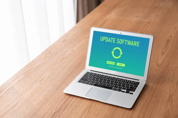 Software update on computer for modish version of device software upgrade