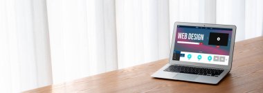 Web sitesi tasarım yazılımı çevrimiçi perakende ticaret ve e-ticaret için model şablonu sağlar