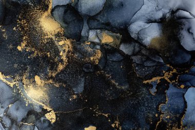 Soyut arkaplan için özgün tablodaki mermer mürekkep soyut sanat. Boyama, ombre alkol mürekkebinin pürüzsüz mermer arkaplan desenini yaratmak için yüksek kaliteli kağıt dokusuna boyanmış. .