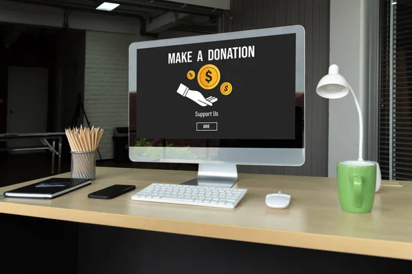 Online donation platform offer modish money sending system for people to transfer on the internet