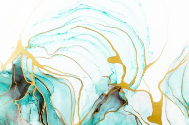 Marble ink abstract art from meticulous original painting abstract background . Painting was painted on high quality paper texture to create smooth marble background pattern of ombre alcohol ink .