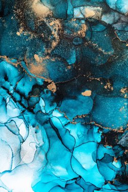 Soyut arkaplan için özgün tablodaki mermer mürekkep soyut sanat. Resim, Kintsuki mürekkep sanatının düz mermer arkaplan desenini yaratmak için yüksek kaliteli kağıt dokusuna boyanmış. .