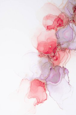 Marble ink abstract art from meticulous original painting abstract background . Painting was painted on high quality paper texture to create smooth marble background pattern of ombre alcohol ink .