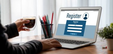 İnternet sitesinde mod form doldurmak için çevrimiçi kayıt formu