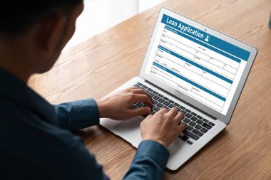 İnternet ağındaki mod dijital bilgi toplama için çevrimiçi kredi başvuru formu