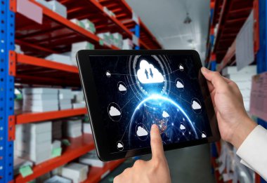 Mod uzak çalışma ve kişisel veri depolama için bulut hesaplama yazılımı