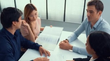 Commercial contract signed by competent people of various ethnicities. Trade agreements, two-party business transactions.