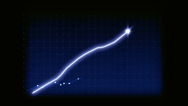 Concetto Crescita Del Business Grafico Allusivo Che Mostra Profitto Delle — Video Stock