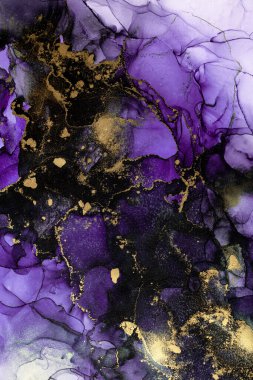 Soyut arkaplan için özgün tablodaki mermer mürekkep soyut sanat. Resim, Kintsuki mürekkep sanatının düz mermer arkaplan desenini yaratmak için yüksek kaliteli kağıt dokusuna boyanmış. .