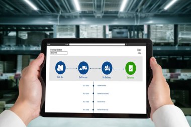 Ürün nakliyesi ve teslimatı için e-ticaret ve mod çevrimiçi iş izleme sistemi