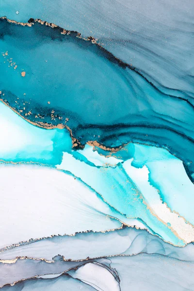 Ocean Blue Abstract Background of Marble Liquid Ink Art Painting on Paper .  Stock Image - Image of ocean, watercolor: 251351703