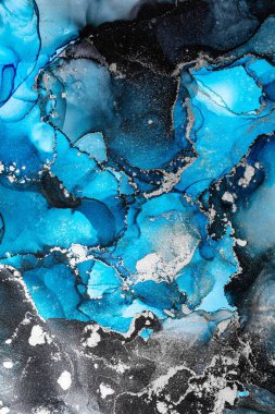 Soyut arkaplan için özgün tablodaki mermer mürekkep soyut sanat. Resim, Kintsuki mürekkep sanatının düz mermer arkaplan desenini yaratmak için yüksek kaliteli kağıt dokusuna boyanmış. .