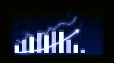 İma edici grafik grafiğindeki iş büyümesi konsepti pazarlama satışlarının gelecekteki hedefe arttığını gösteriyor. Şirket işlerinin yükselmesi için mükemmel bir mali durum. Finans ve para 3B oluşturma .