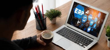 Pazarlama stratejisini planlamak için modern iş için ERP girişimi kaynak planlama yazılımı