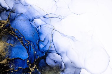 Soyut arkaplan için özgün tablodaki mermer mürekkep soyut sanat. Boyama, ombre alkol mürekkebinin pürüzsüz mermer arkaplan desenini yaratmak için yüksek kaliteli kağıt dokusuna boyanmış. .