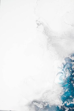 Soyut arkaplan için özgün tablodaki mermer mürekkep soyut sanat. Resim, Kintsuki mürekkep sanatının düz mermer arkaplan desenini yaratmak için yüksek kaliteli kağıt dokusuna boyanmış. .