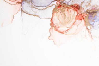 Marble ink abstract art from meticulous original painting abstract background . Painting was painted on high quality paper texture to create smooth marble background pattern of ombre alcohol ink .