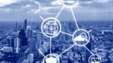 Omni channel technology of online retail business approach. Multichannel marketing on social media network offer service of internet payment channel, online retail shopping and omni digital app