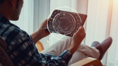 Omni channel technology of online retail business approach. Multichannel marketing on social media network offer service of internet payment channel, online retail shopping and omni digital app