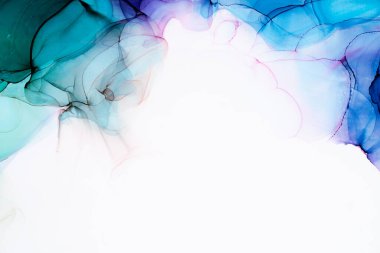 Soyut arkaplan için özgün tablodaki mermer mürekkep soyut sanat. Boyama, ombre alkol mürekkebinin pürüzsüz mermer arkaplan desenini yaratmak için yüksek kaliteli kağıt dokusuna boyanmış. .