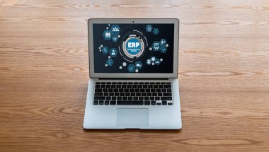 Pazarlama stratejisini planlamak için modern iş için ERP girişimi kaynak planlama yazılımı