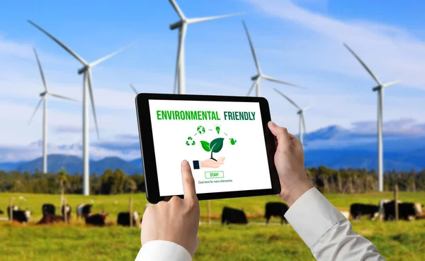 Transformación Empresarial Ecológica Para Ahorro Medioambiental Concepto Empresarial Esg Empresario — Foto de Stock
