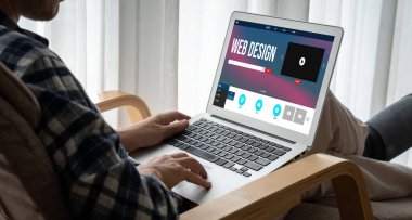 Web sitesi tasarım yazılımı çevrimiçi perakende ticaret ve e-ticaret için model şablonu sağlar